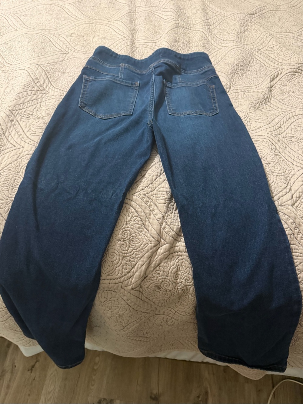 We The Free Dark Blue Boyfriend Jeans with Back Pockets